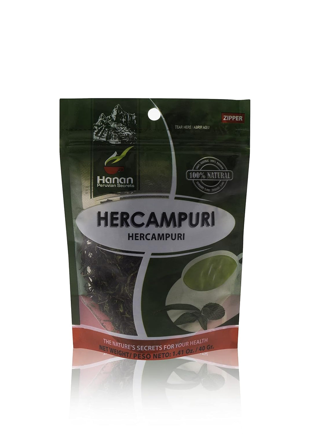 Hanan Peruvian Secrets Hercampuri | Té de Hierbas 100% Natural | 40g (6 Unidades)