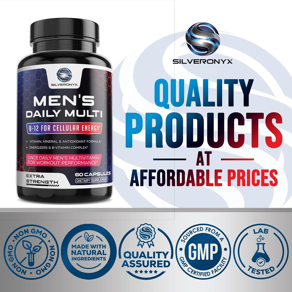 Multivitamínico para Hombres - Complejo de Vitaminas y Minerales, 60 Cápsulas