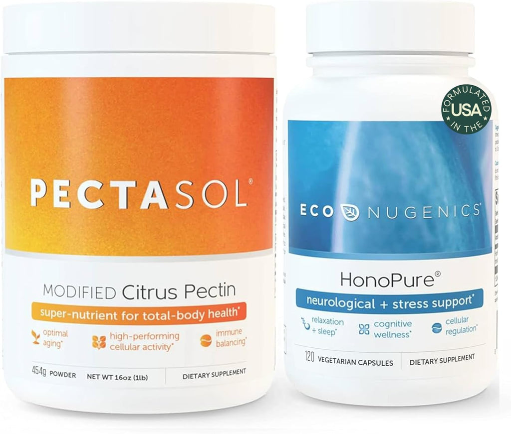EcoNugenics Pack Salud Cerebral – PectaSol Pectina Cítrica Modificada + HonoPure Extracto de Corteza de Magnolia