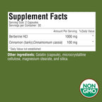 Herb Science Berberine - 1000mg de Berberina HCI por Dosis - Apoyo Metabólico y Cardiovascular - 120 Cápsulas (2 Envases)