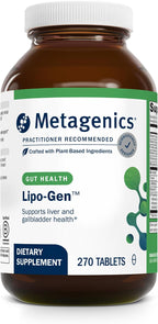 Metagenics Lipo-Gen - Suplemento lipotrópico para el hígado y la vesícula biliar - 270 comprimidos