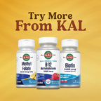KAL Vitamina B12 Metilcobalamina 1000mcg, Comprimidos Sublinguales de Disolución Rápida, Sabor Frambuesa Natural, 90 Microcomprimidos