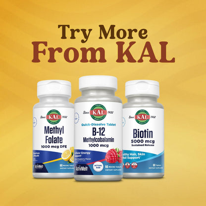 KAL Vitamina B12 Metilcobalamina 1000mcg, – Veganos y vegetarianos: La vitamina B12 se encuentra de forma natural – Image 6