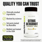 NutraBio Extracto de Bergamota Cítrica Bergamonte® 1000mg, 90 Cápsulas
