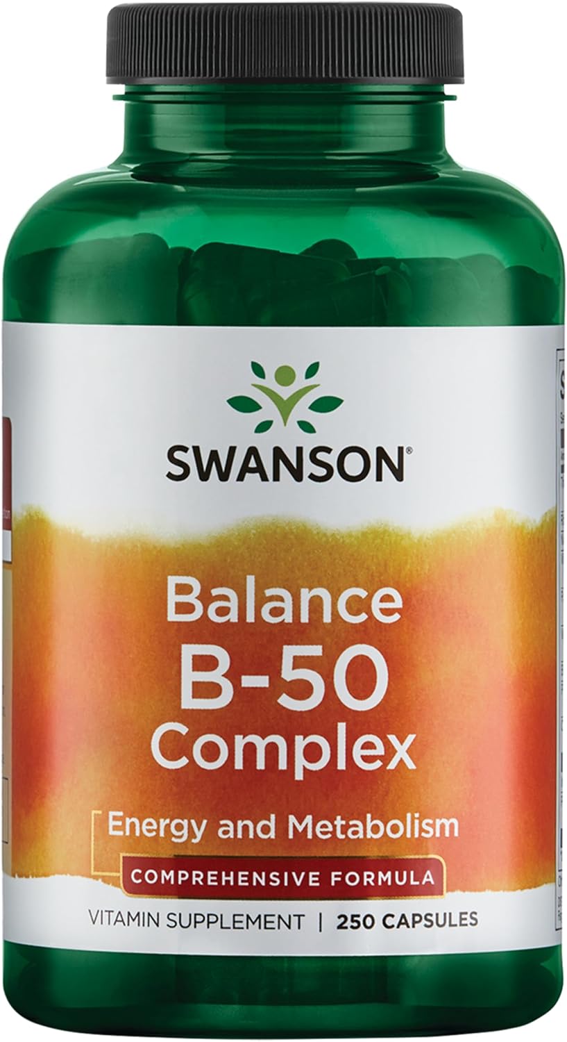 Swanson Balance B-50 Complejo B de Alta Potencia (250 Cápsulas)