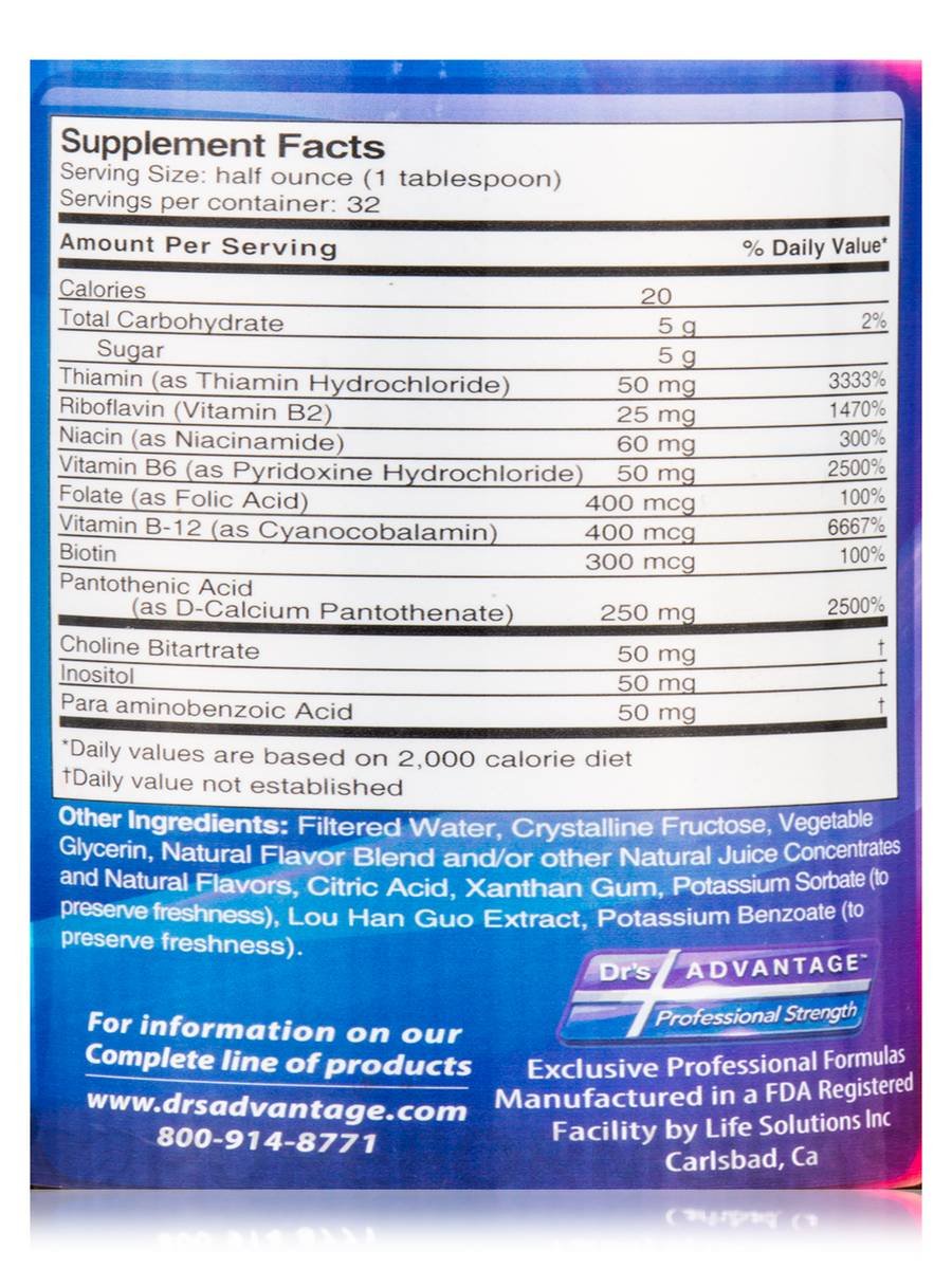 Dr's Advantage Liquid Ultra B Complex - 473 ml