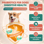 Multivitamínico para perros con glucosamina, omega 3, minerales, probióticos y enzimas - 120 masticables sabor pollo