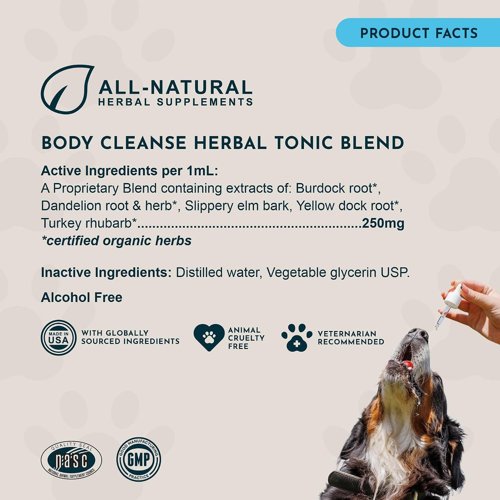 Animal Essentials Body Cleanse Liver Support para Perros y Gatos, 59 ml