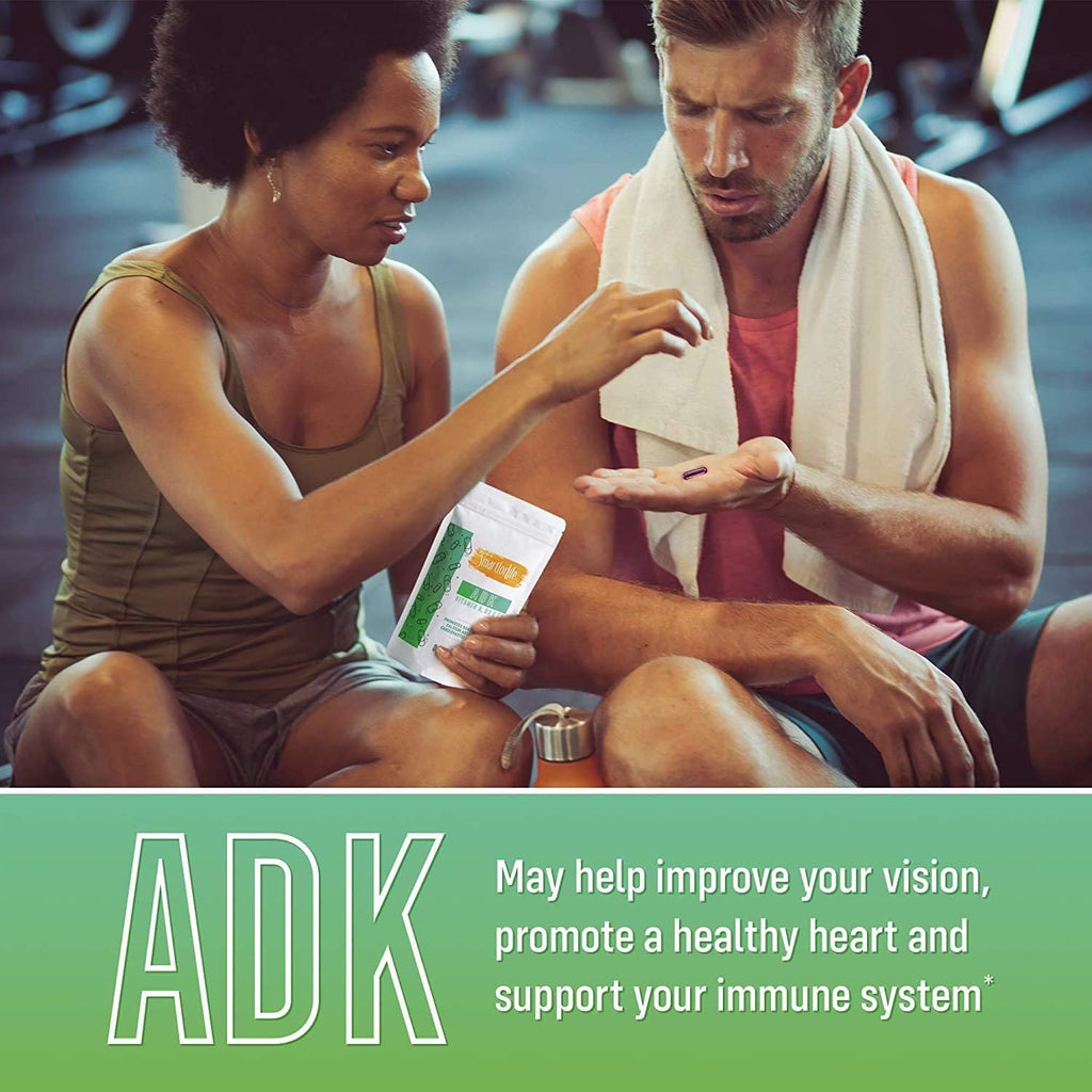 Smart for Life ADK Vitamins - Vitamina A, D3 y K2 - 90 Cápsulas