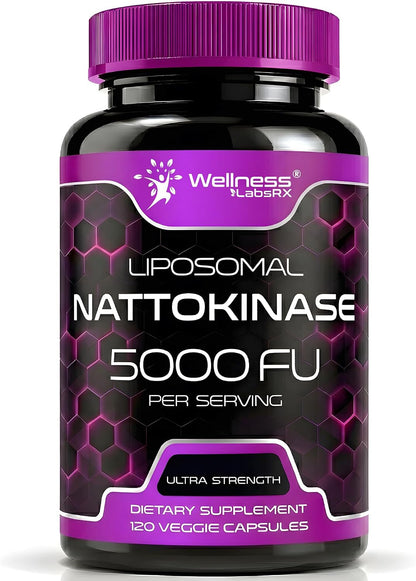 Nattokinasa 5000 FU, 120 Cápsulas – Complemento Enzimático de Natto – Image 1