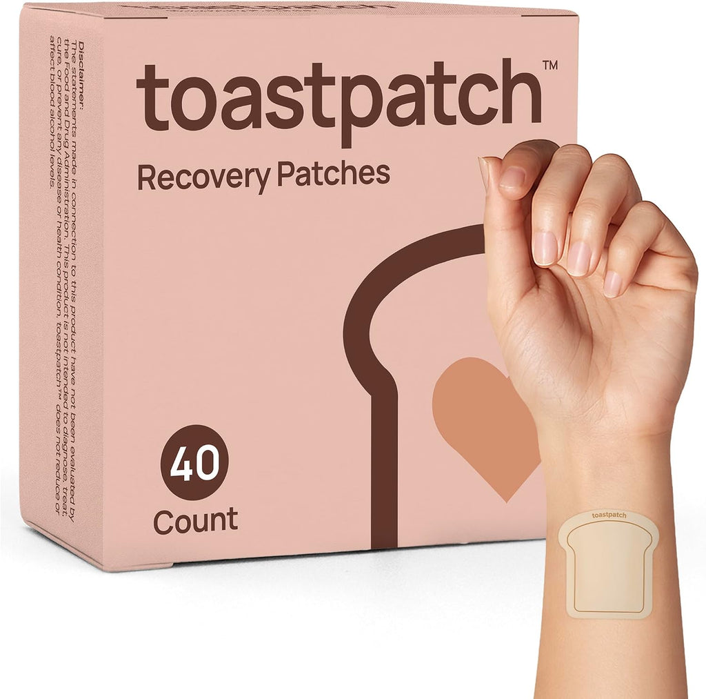 Toastpatch Parches de Recuperación 40 uds – Natural After Party Relief