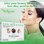 Wellgenix Purvana – Biotina 2500mcg con MSM y Complejo B – 60 Cápsulas Blandas (2 Envases)