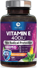Nature's Peak Vitamina E 180 mg - 60 Softgels - Apoyo Antioxidante e Inmunitario