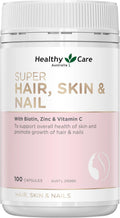 Healthy Care Super Hair Skin & Nails - 100 Cápsulas