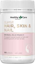 Healthy Care Super Hair Skin & Nails - 100 Cápsulas