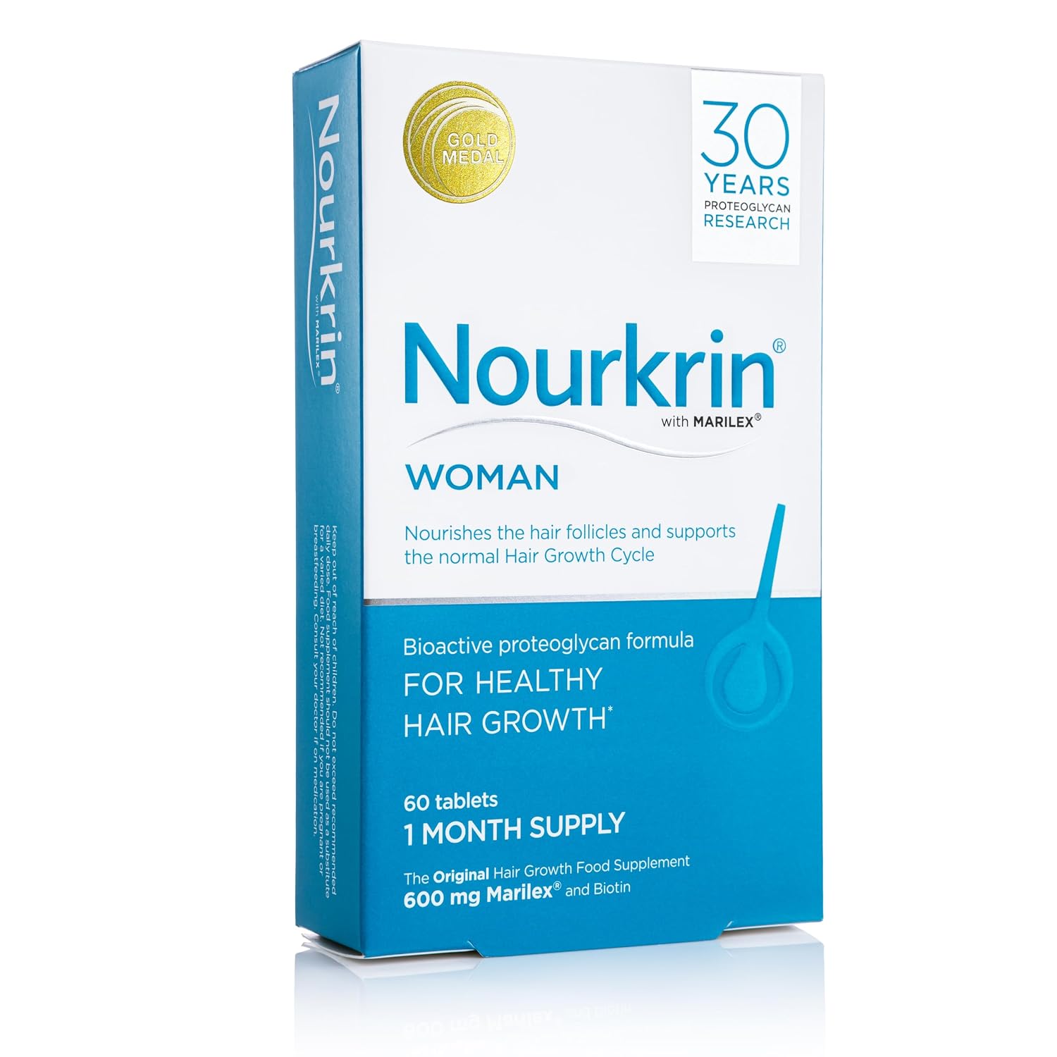 Nourkrin Woman para el Crecimiento Saludable del Cabello - 60 Comprimidos