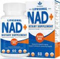 Spliferkou NAD+ Liposomal 2200mg, 60 Cápsulas | Suplemento de NAD+ para Energía Celular y Envejecimiento Saludable