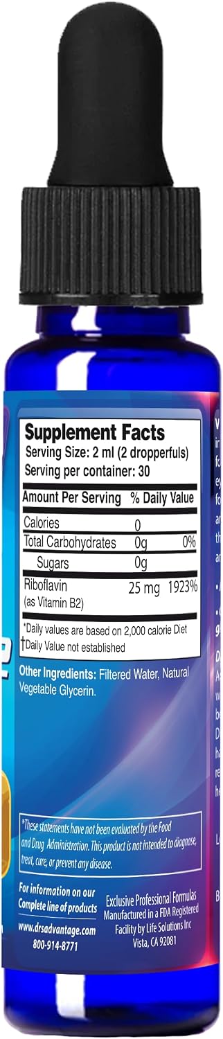 Dr's Advantage Vitamina B2 (Riboflavina) Líquida - 2 oz (59 ml)