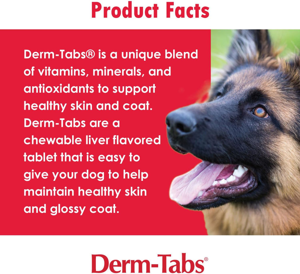 Derm Tabs Regular Strength para Perros - 720 Comprimidos Masticables