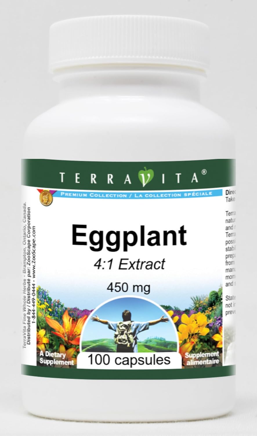 Extracto de Berenjena 4:1 450 mg - 3 Paquetes (300 Cápsulas)