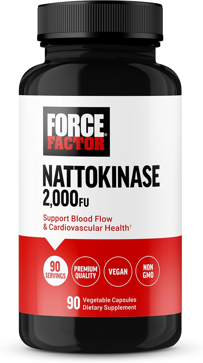 Force Factor Nattokinase 2000 FU - 90 Cápsulas Vegetales