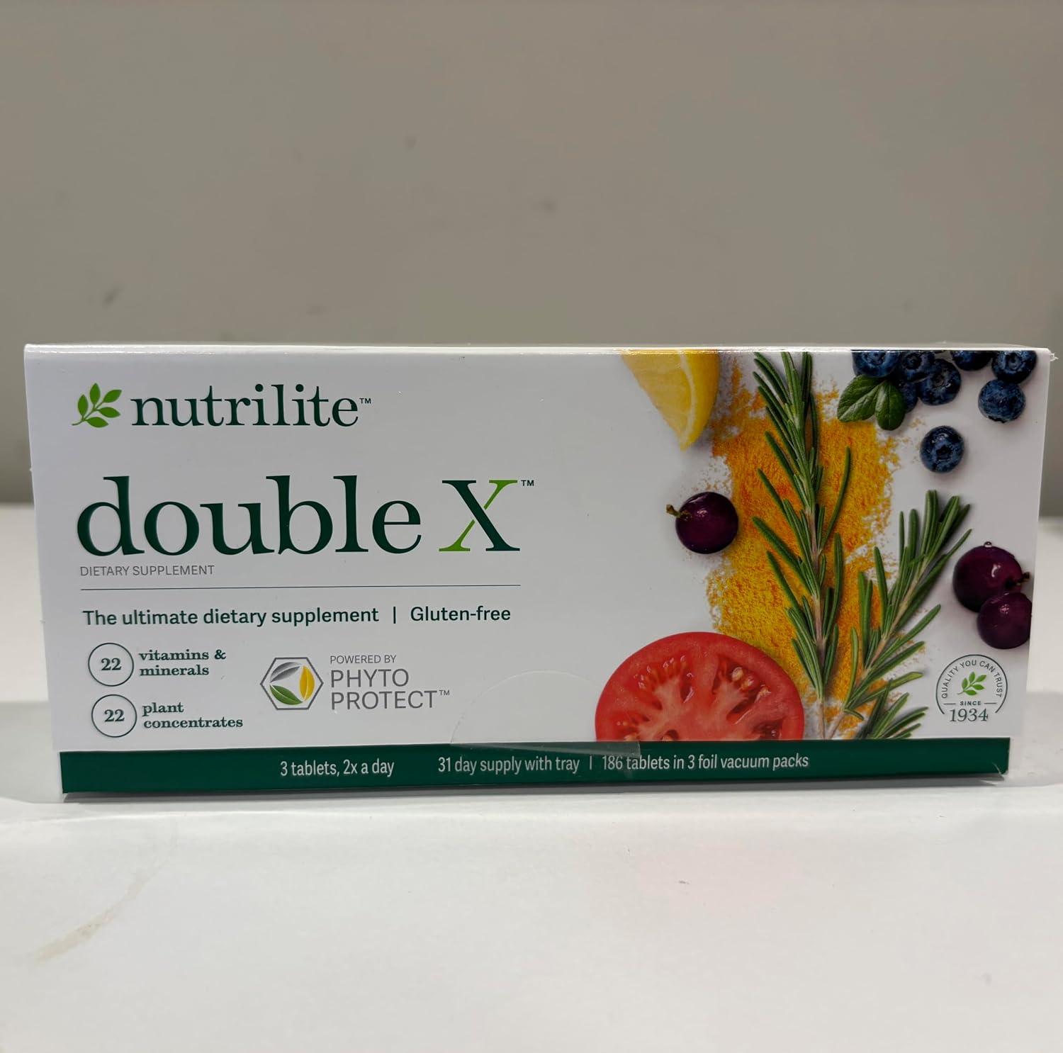 Nutrilite Double X Suplemento Multivitamínico y Mineral con Fitonutrientes (31 Días)