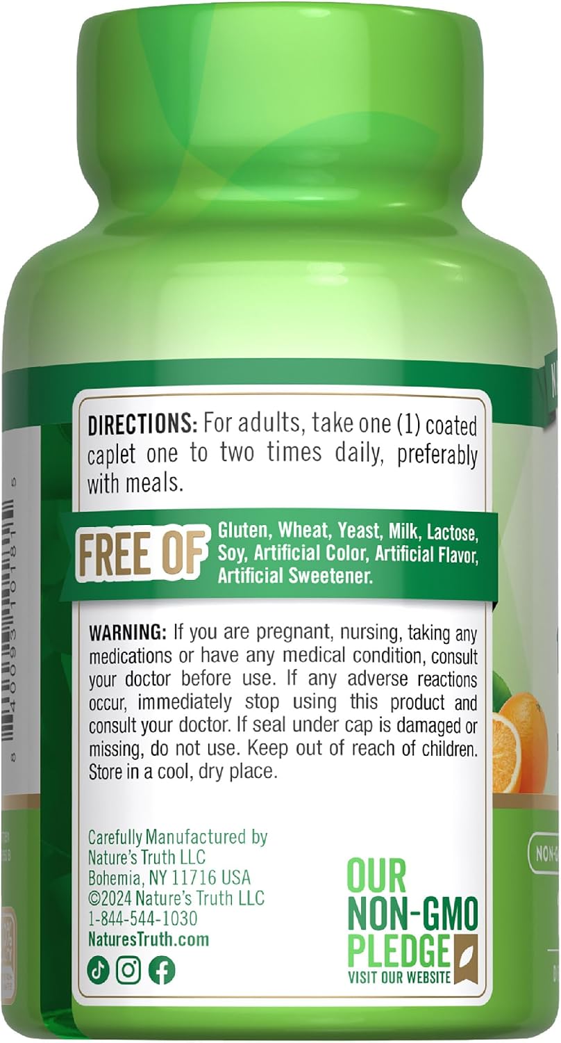 Vitamina C 1000mg con Bioflavonoides y Escaramujo - 100 Comprimidos | Nature's Truth
