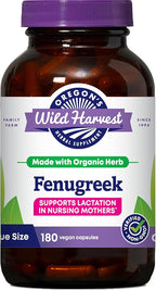 Oregon's Wild Harvest Fenogreco Orgánico - Lactancia (180 cápsulas)