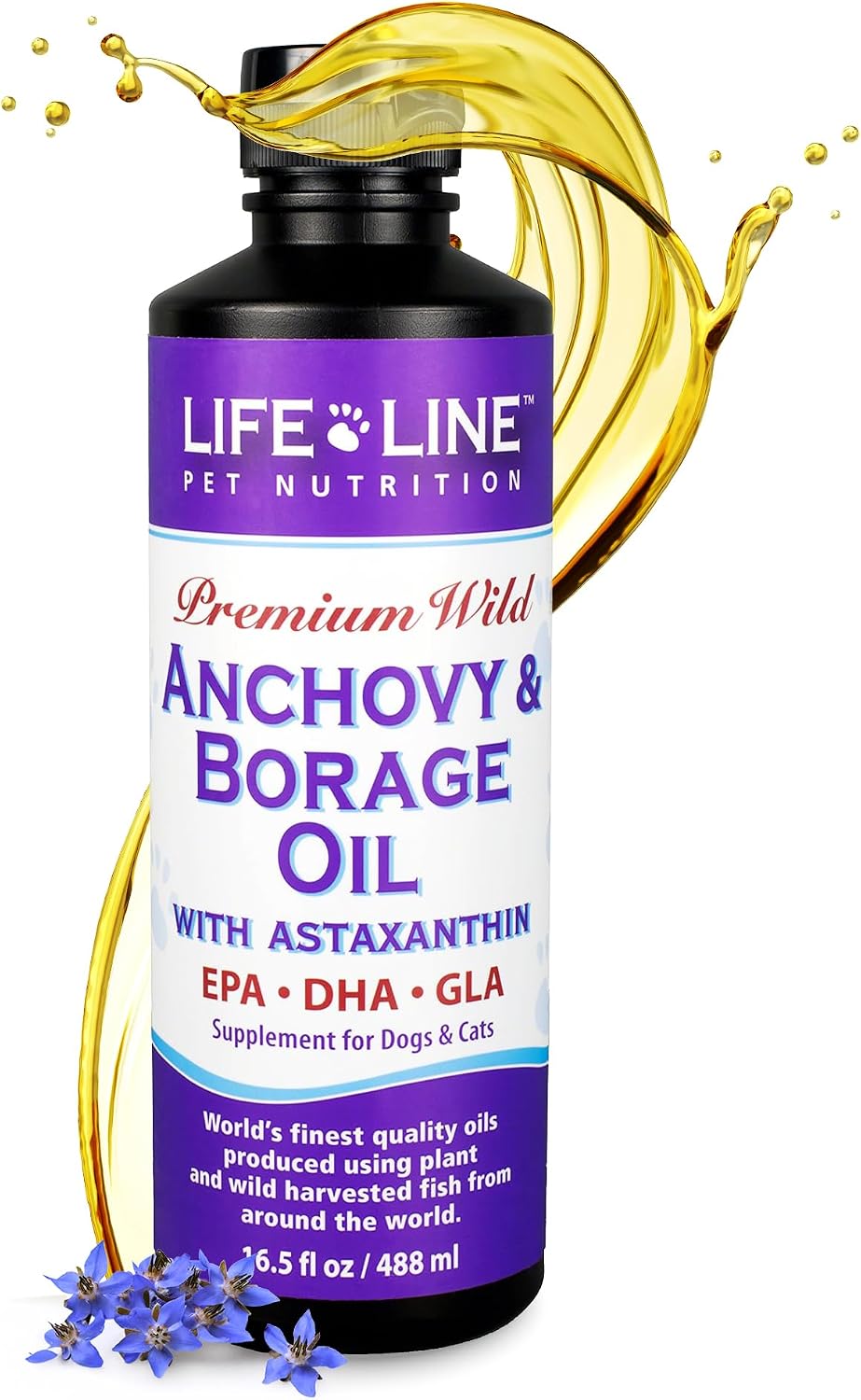 Lifeline Wild Anchovy + Borage Oil for Dogs – 770 ml