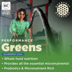 Gnarly Nutrition Superfood Greens - Blueberry Acai - Polvo de Superalimentos Orgánico
