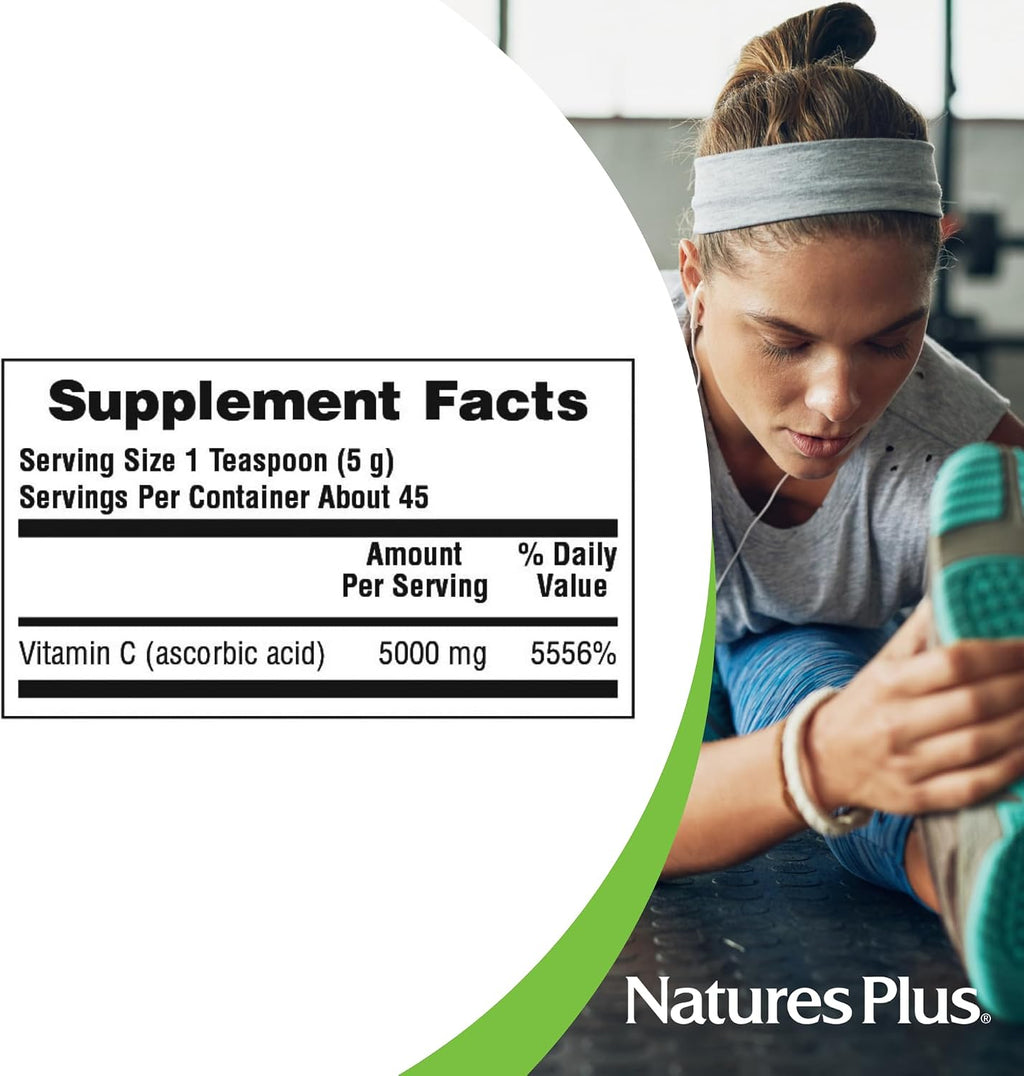 NaturesPlus Vitamina C Micro-Crystals 5000 mg - 227 g (Pack de 2)