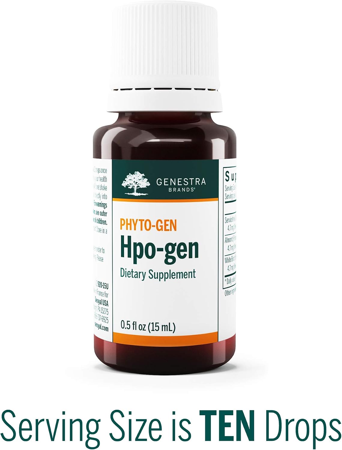 Genestra Brands Hpo-gen | Suplemento Herbal de Almendro, Abedul y Serbal | 15 ml