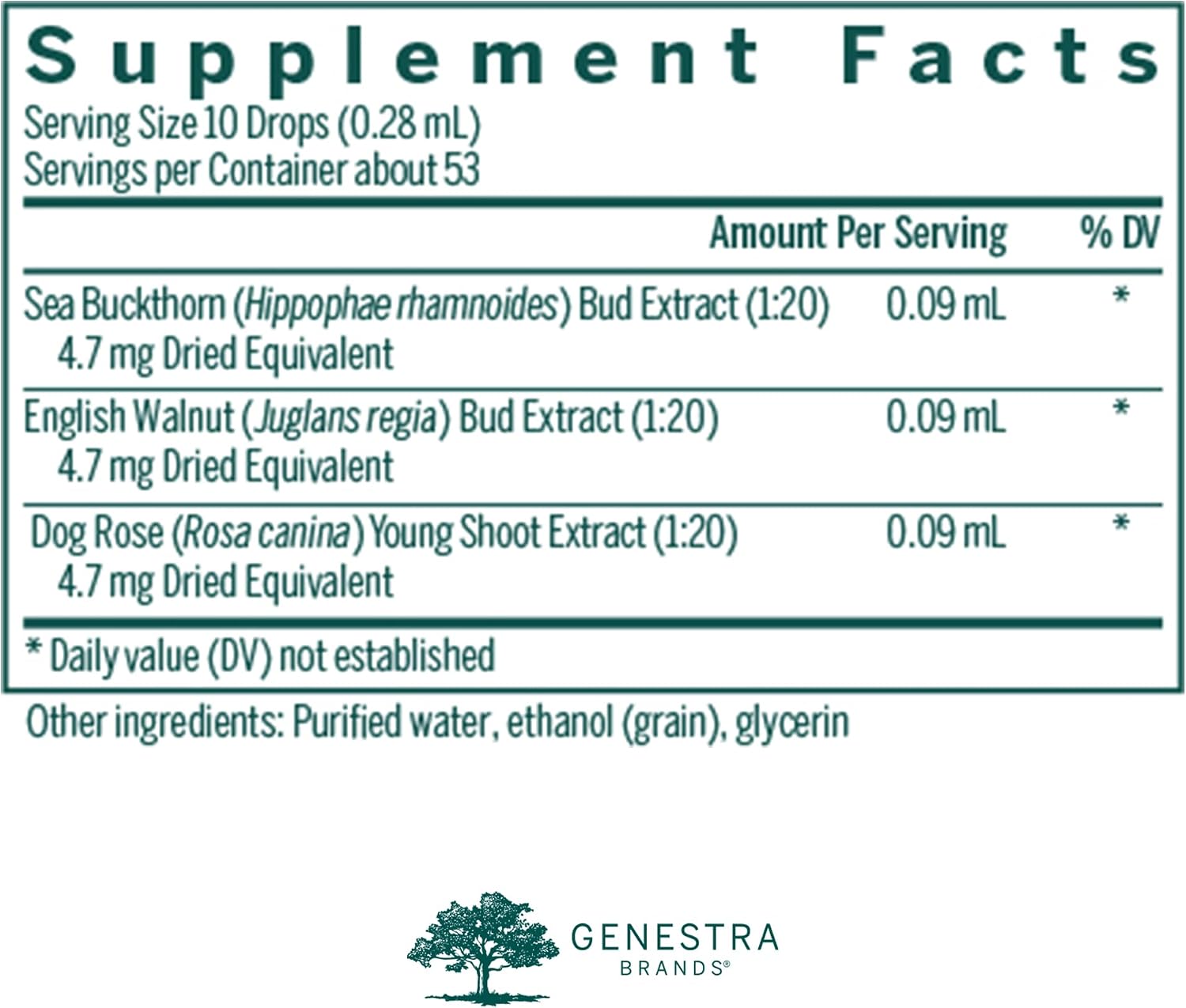 Genestra Brands Imu-gen | Herbal Supplement with Sea Buckthorn, English Walnut and Wild Rose | 15 ml