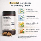 Pupganics Multivitamin Soft Chews para Perros, 60 Masticables