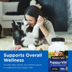 Nutri-Vet Puppy-Vite Masticables para Cachorros - Multivitamínico y Minerales - 60 Comprimidos