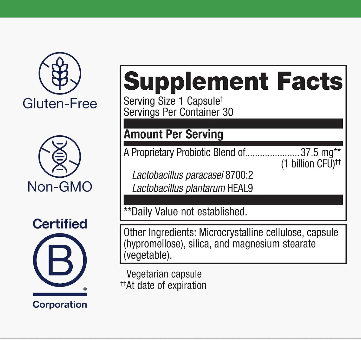 Metagenics UltraFlora Immune Booster Probiotic - Daily Immune Support - 30 Vegetarian Capsules