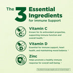 Immune Boost Complex – Vitamina C 900mg, D3 2500 UI y Zinc 25mg – Apoyo al Sistema Inmunitario – 60 Cápsulas Vegetales – Innervis Nutrition