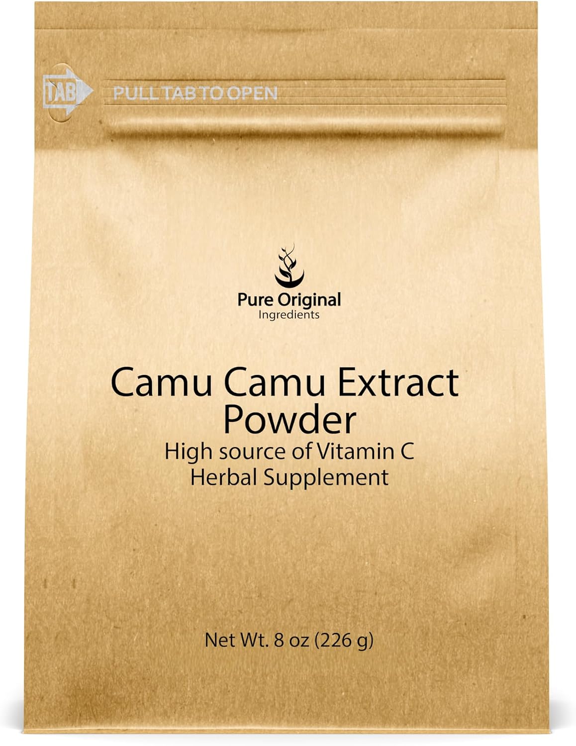 PURE ORIGINAL INGREDIENTS Camu Camu en Polvo, Fuente de Vitamina C, Superalimento Brasileño (113 g)