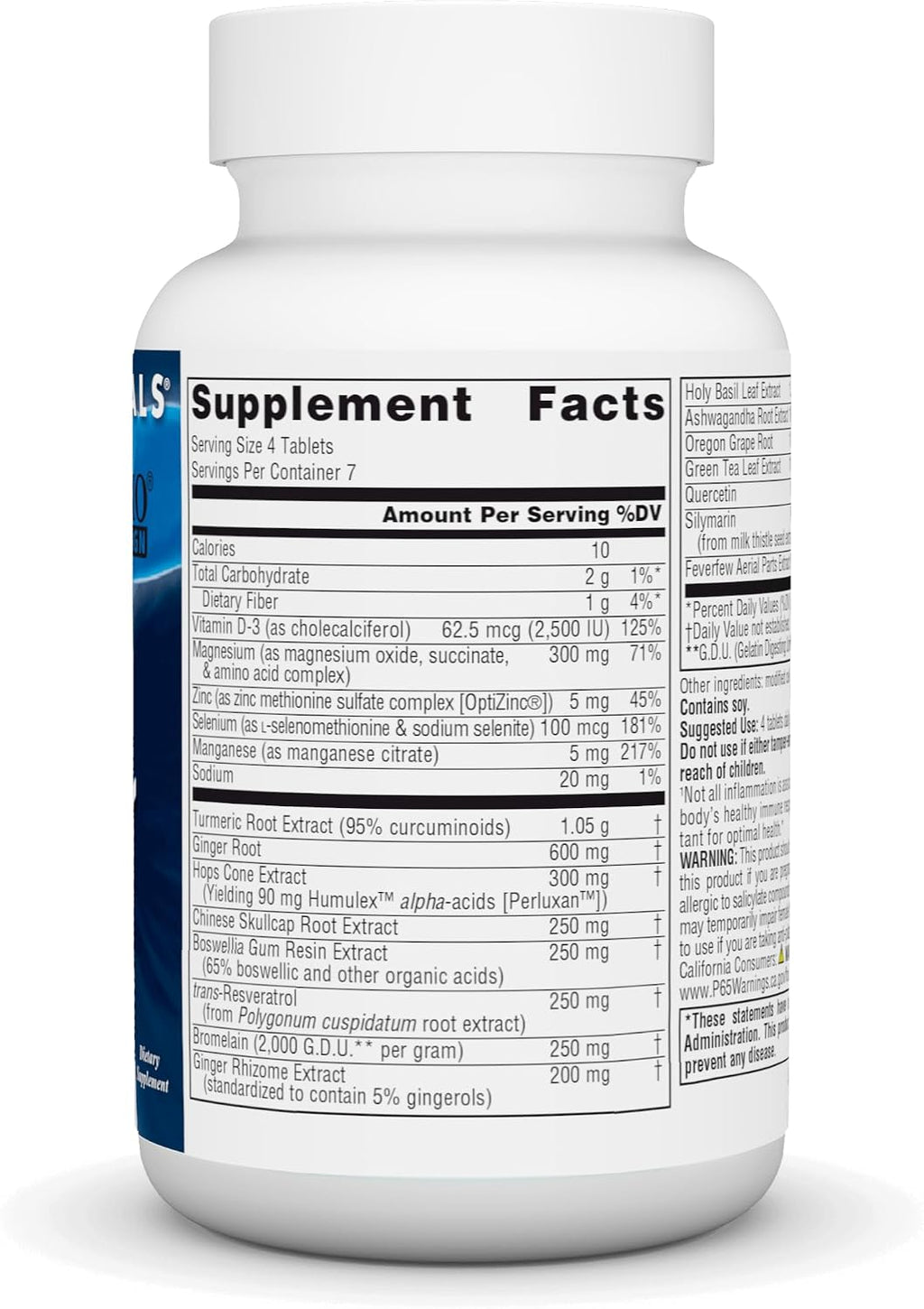 Source Naturals Inflama-Rest - Mezcla herbal y mineral con cúrcuma, boswellia, jengibre, quercetina - 30 comprimidos