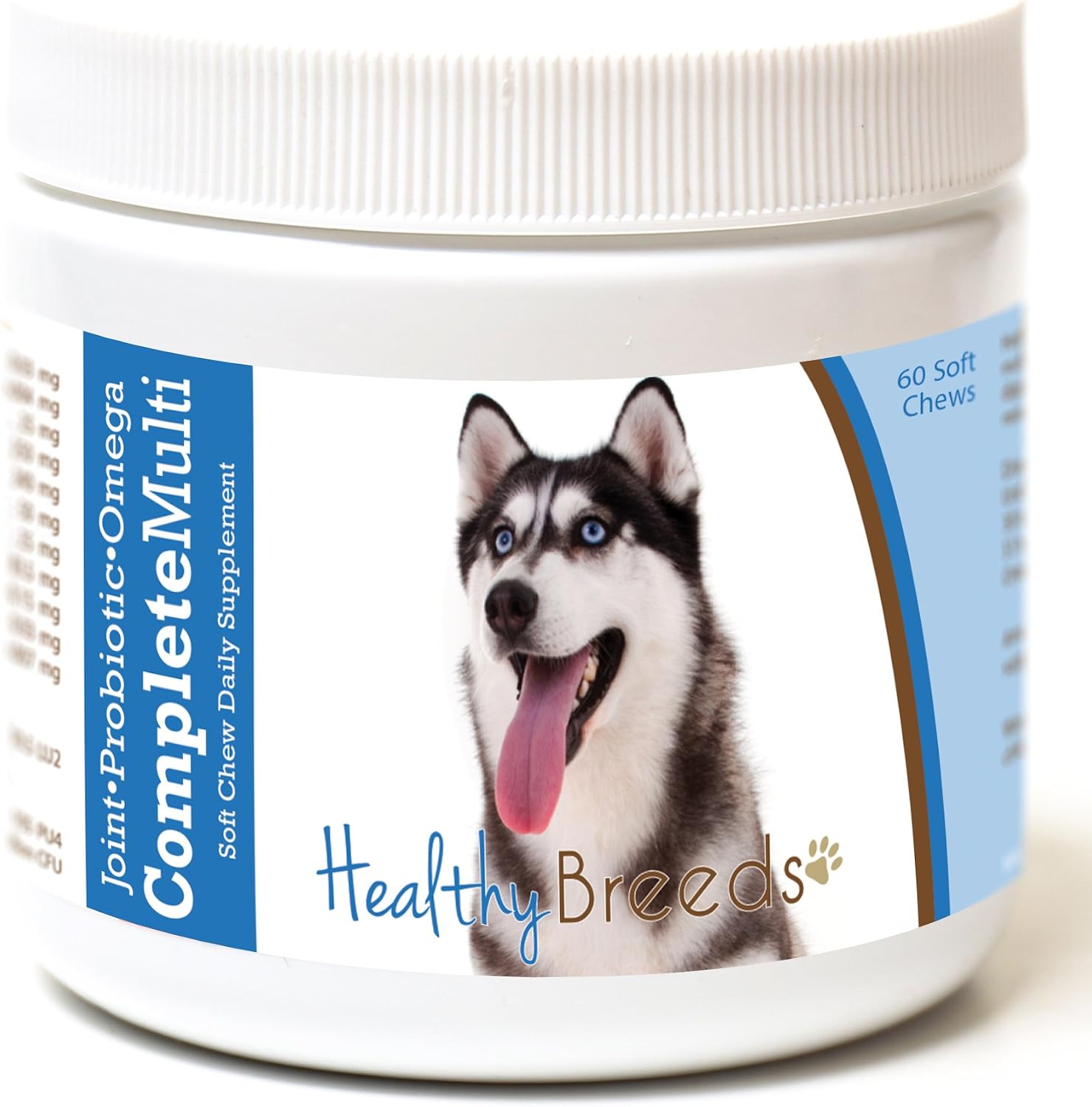 Healthy Breeds Siberian Husky Multivitamínico Complejo en Masticables Suaves 60 uds