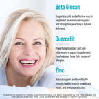 Juvenon AgeRenew Beta Glucan con Zinc y Quercetina