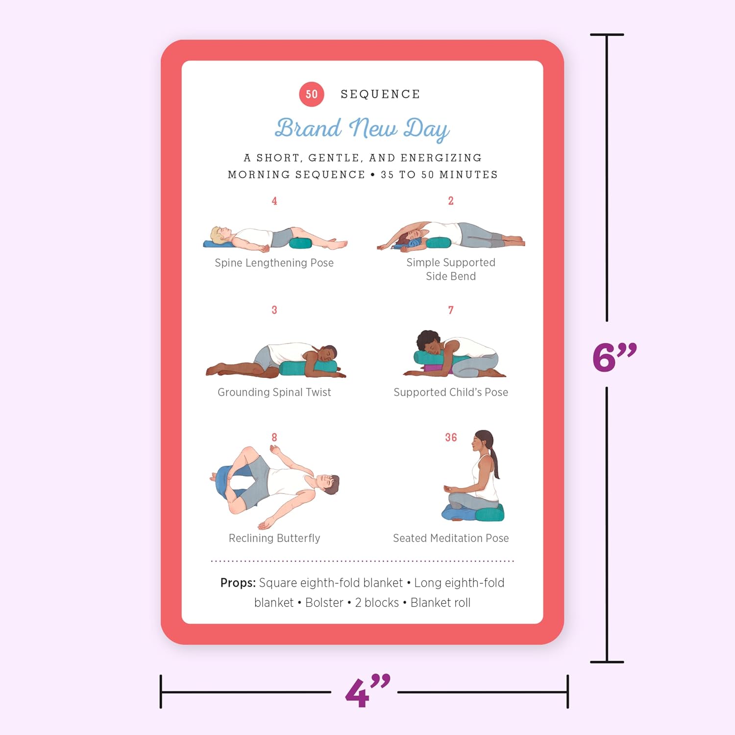 Cartas de Yoga Restaurativo para Principiantes: Posturas Suaves para la Relajación y la Sanación