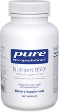 Pure Encapsulations Nutrient 950 Sin Cobre y Hierro | Fórmula Hipoalergénica Multivitamínica y Mineral | 90 Cápsulas