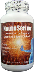 NeuroSerine - Fórmula de Apoyo Nervioso con Ingredientes Naturales, 180 Cápsulas Veganas