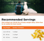 Nutri-Vet Aceite de Pescado para Perros - Suplemento Omega 3 con EPA y DHA, 100 Cápsulas Blandas