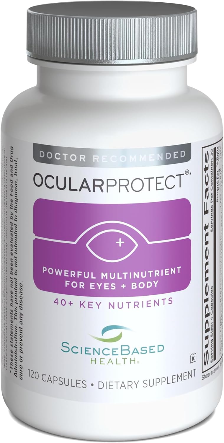 ScienceBased Health OcularProtect – Multivitamínico Ocular Diario con 40+ Nutrientes Clave