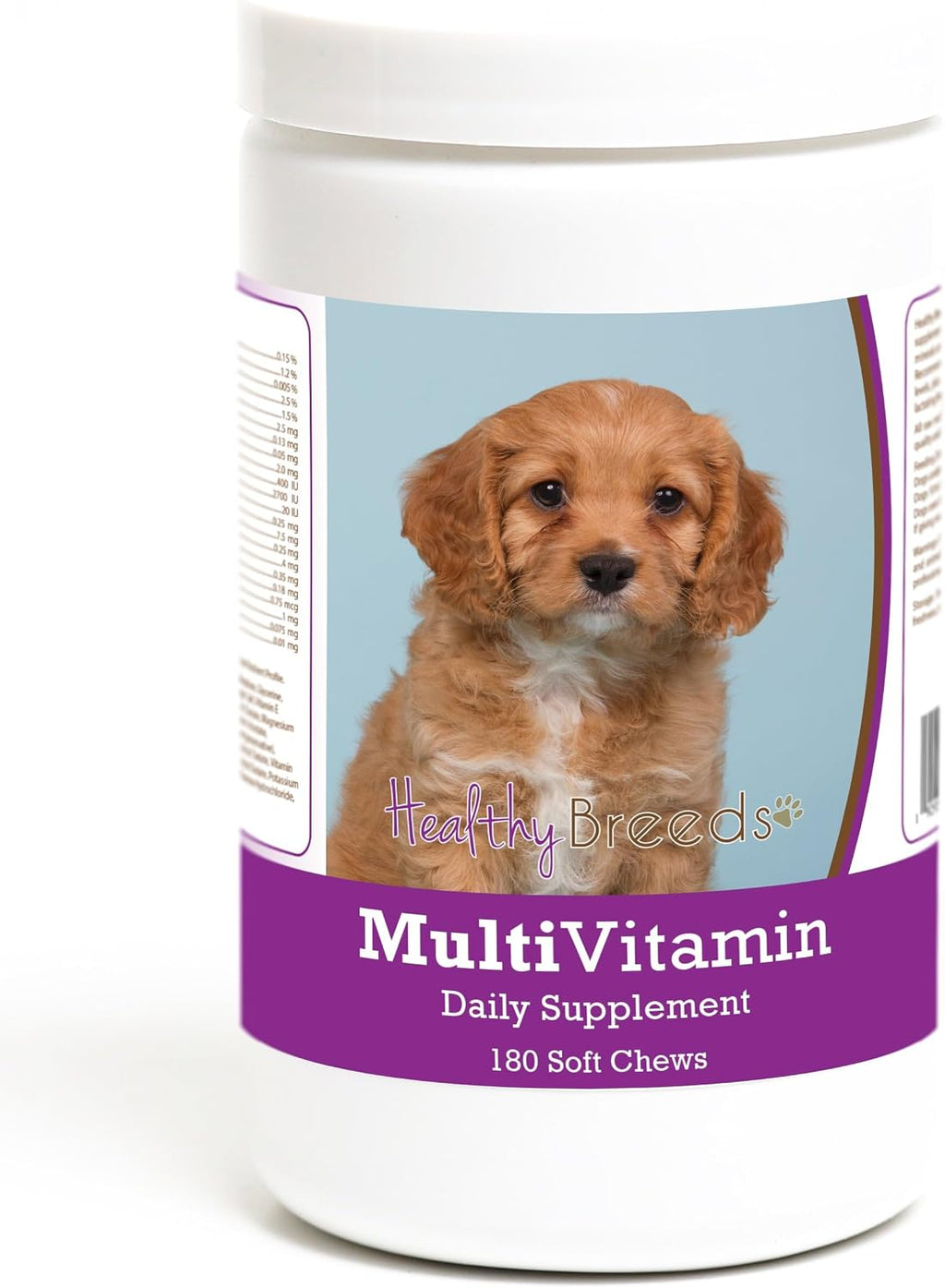 Healthy Breeds Cavapoo Multivitamínico Masticable Blando para Perros 180 unidades