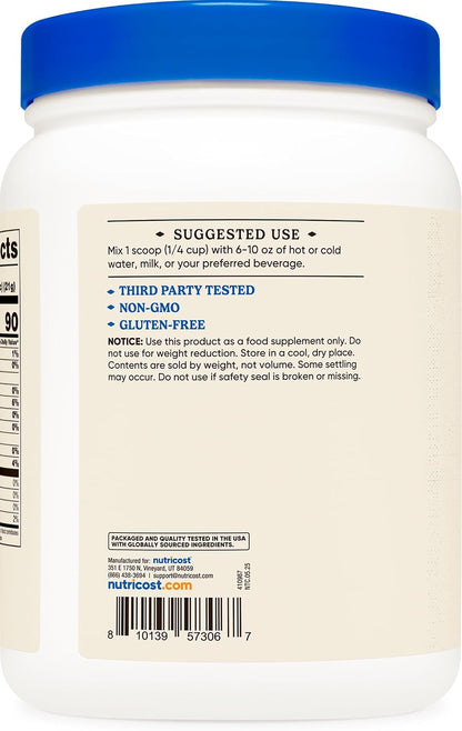 Nutricost Beef Bone Broth Protein Powder Unflavored (20 Servings) - Gluten-Free, GMO-Free – Image 4