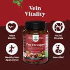 Natures Craft Suplemento para Venas - Extracto de Castaño de Indias - 60 Cápsulas Veganas