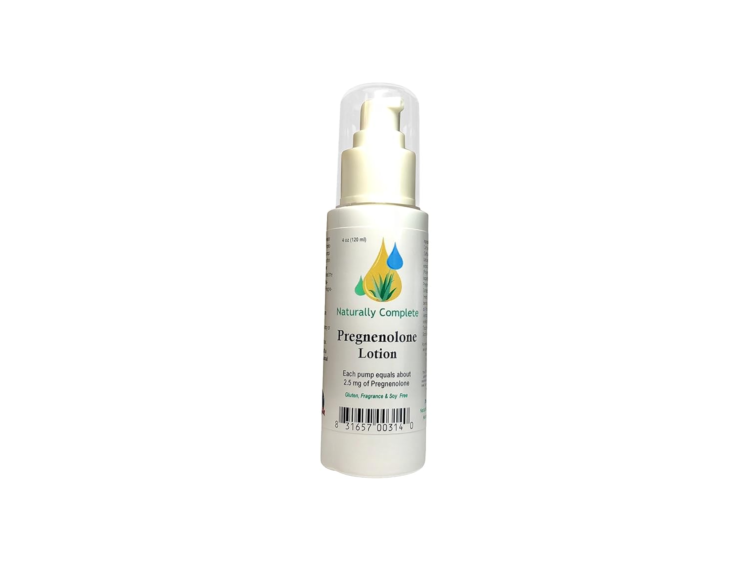 Loción de Pregnenolona 4 oz - Naturally Complete